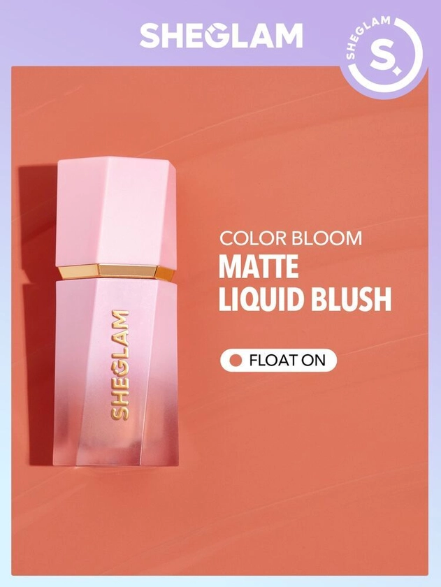 SHEGLAM Color Bloom Liquid Blush Matte Finish-Hush Hush