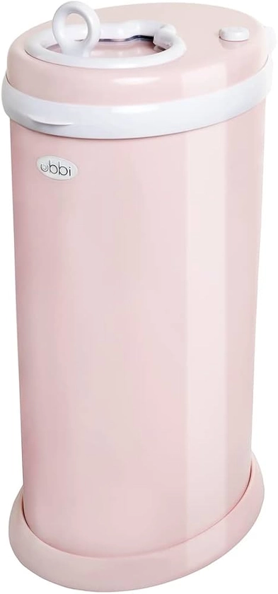 Amazon.com: Ubbi Balde de fraldas de aço, bloqueio de odor, sem necessidade de bolsa especial, premiado, essencial para a lista, rosa blush : Bebê