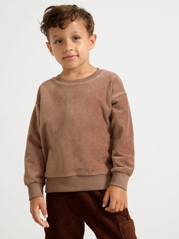 Sweatshirt in corduroy | Lindex