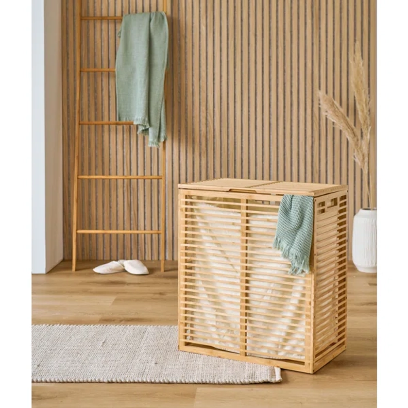 Bamboo Laundry Hamper with Handles