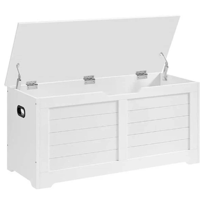 VASAGLE Storage Chest Bench, Storage Trunk with 2 Safety Hinges