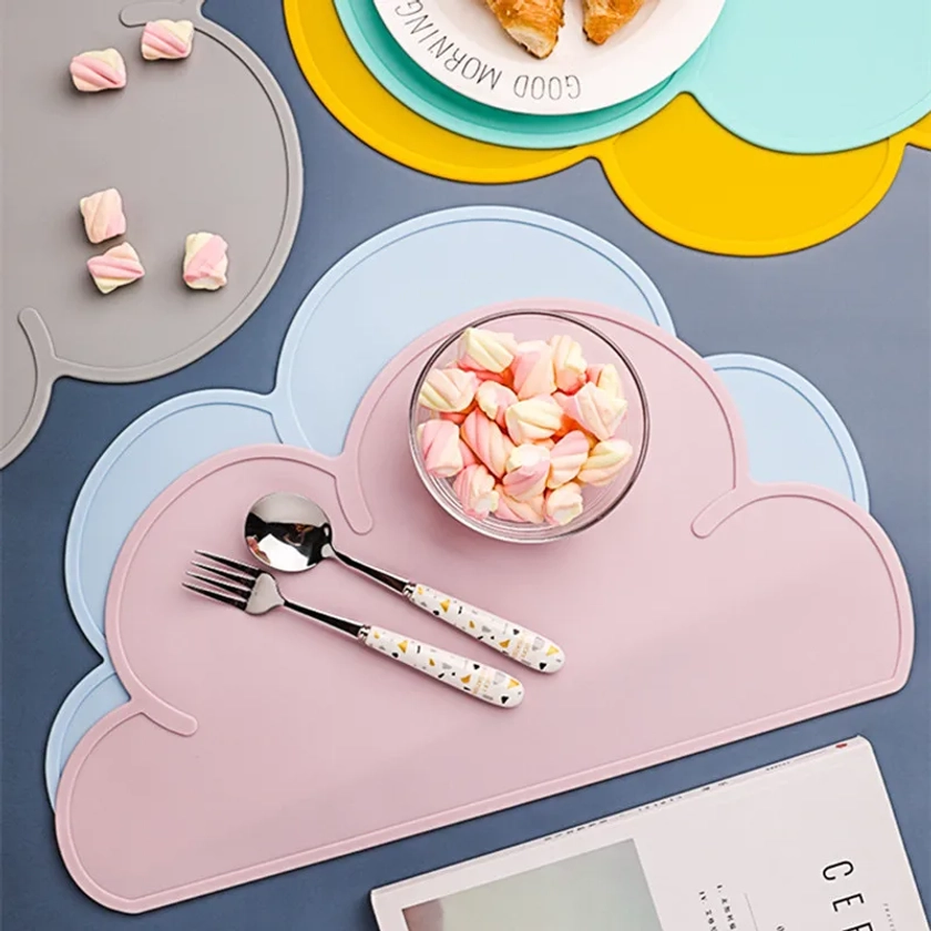 1PC Cute Cloud Silicone Table Place Mat