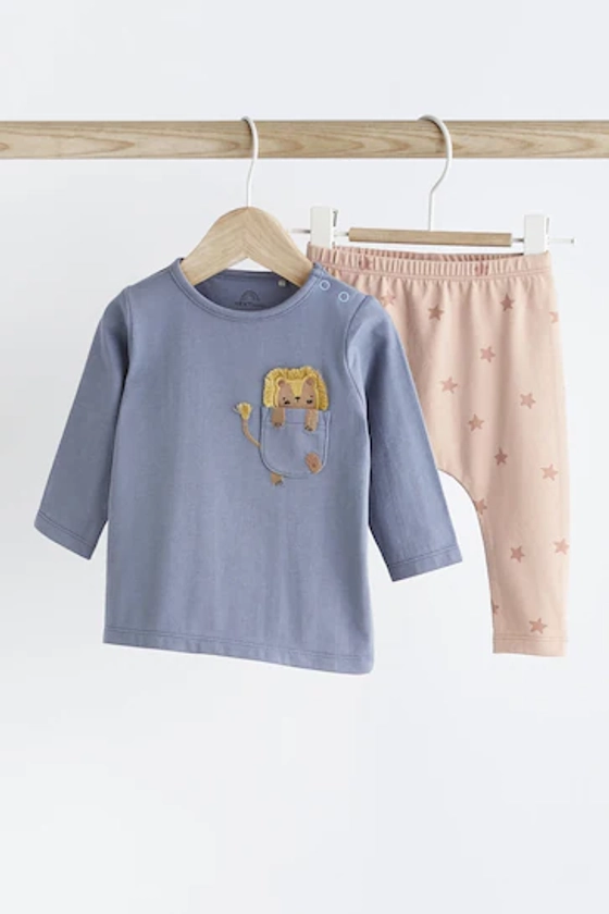 Buy Blue Lion Pocket Baby Top and Leggings 2 Piece Set from the Next UK online shop