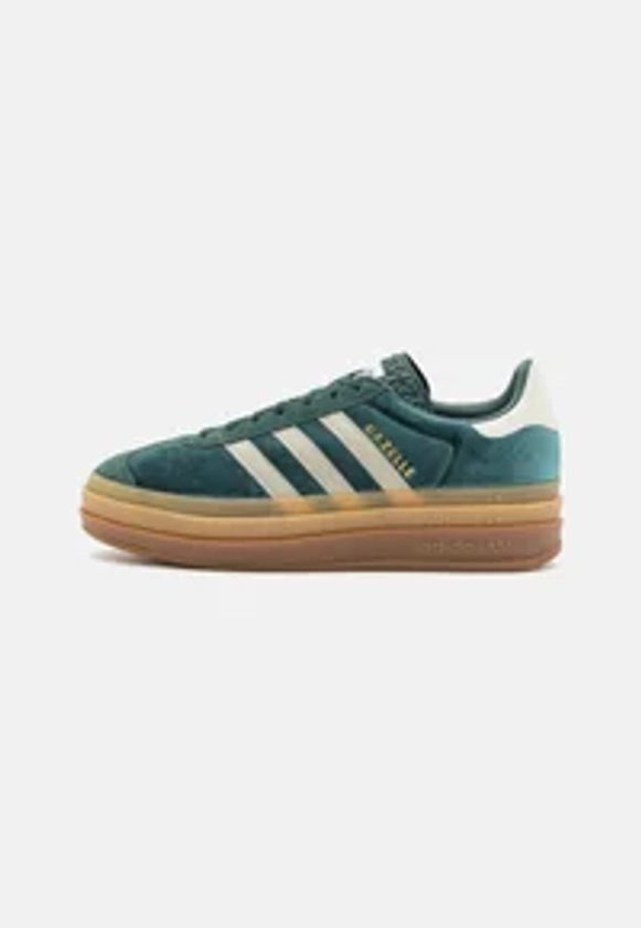 adidas Originals GAZELLE BOLD - Baskets basses - mineral green/putty grey/vert foncé - ZALANDO.FR