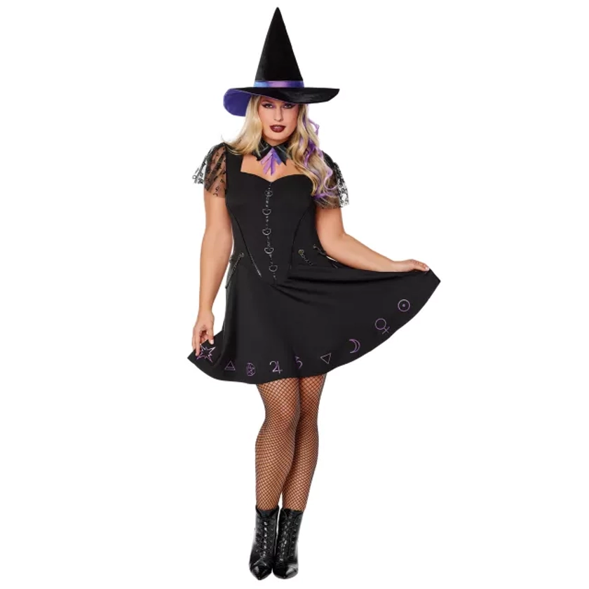 Adult Black Magic Witch Costume - Spirithalloween.com