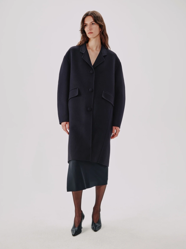 Cocoon Coat Long