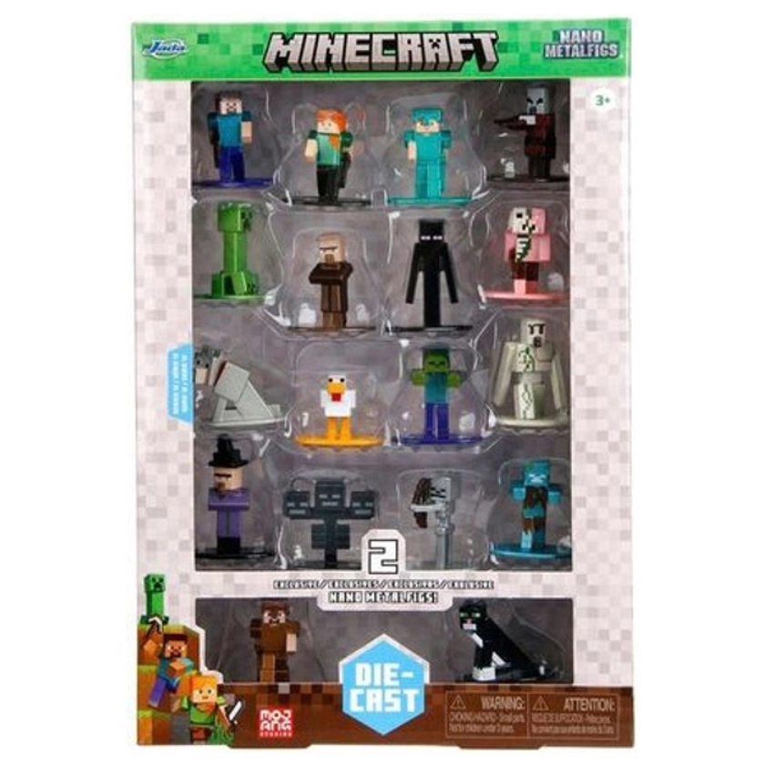 Minecraft Nano Metal Diecast 18 Figure Pack | Smyths Toys UK