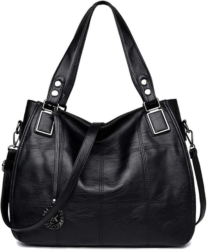 Kris Anna Hobo Sac à main porté épaule Broderie pour Femme Noir