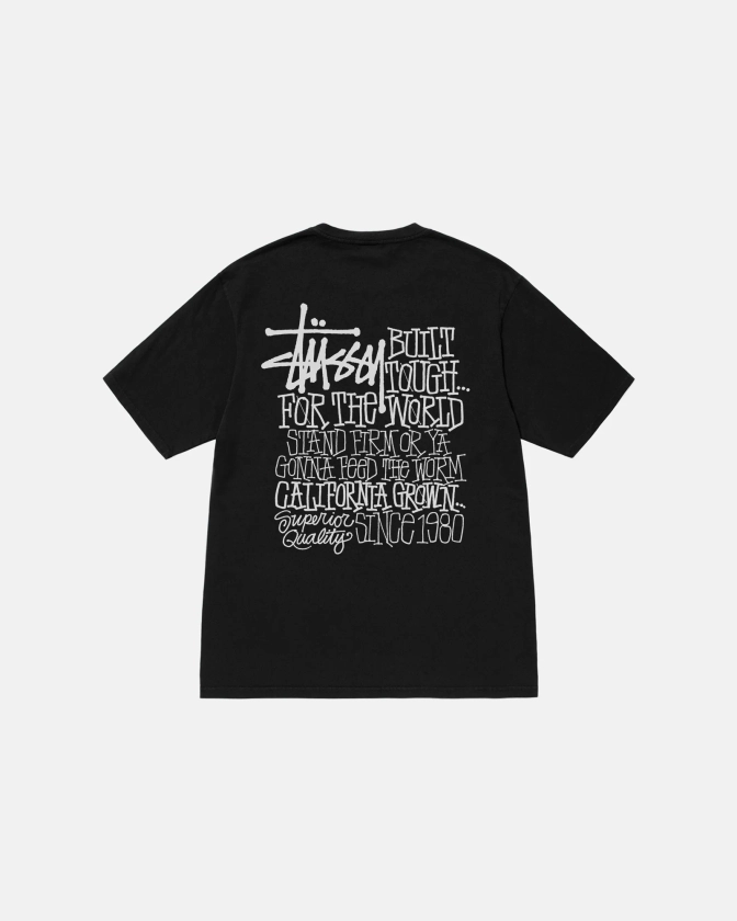 California Grown Tee Pigment Dyed in black – Stüssy