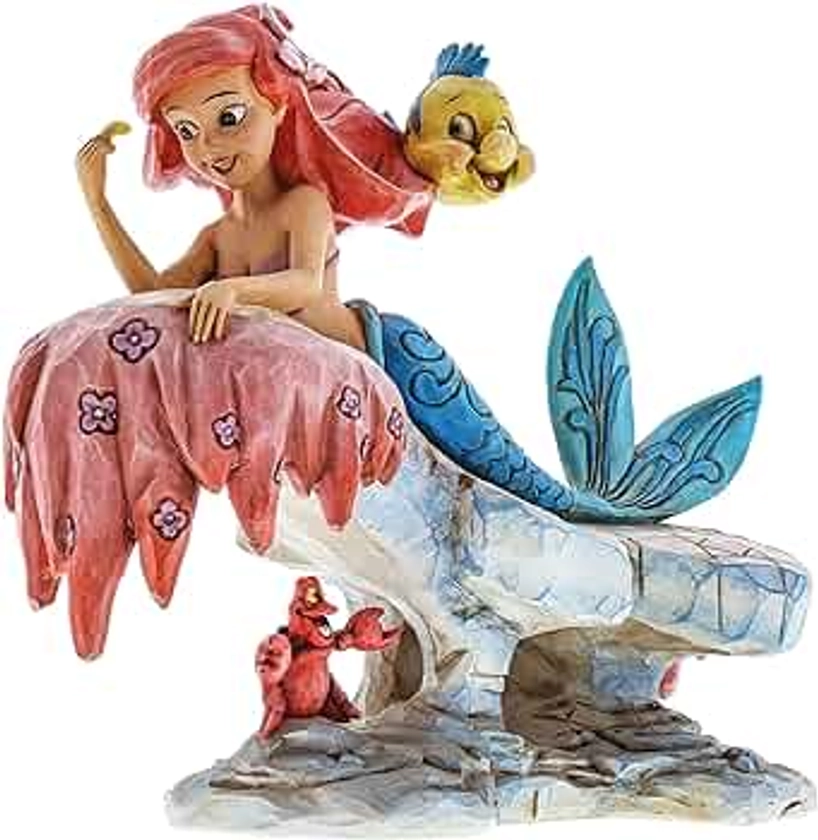 Enesco Disney Traditions 4037501 Figurine Ariel sur Rocher Résine 16 cm