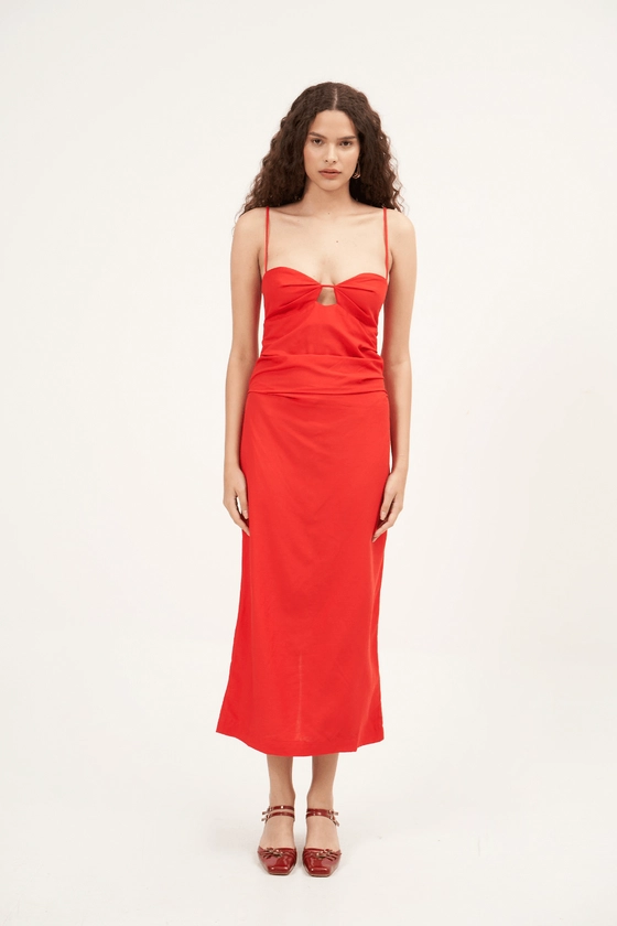 Vestido Gigi Vermelho Argi - Vermelho - Gallerist: moda autoral e contemporânea para todos os estilos