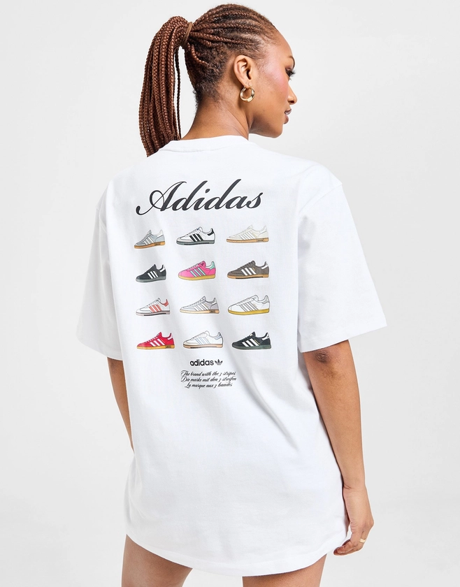 adidas Originals T-shirt Trefoil Footwear Femme Blanc- JD Sports France 