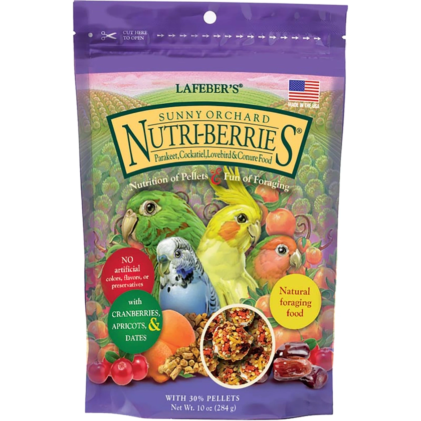 Lafeber's Sunny Orchard Nutri-Berries Keet, Tiel, Lovebird & Conure Food | Petco