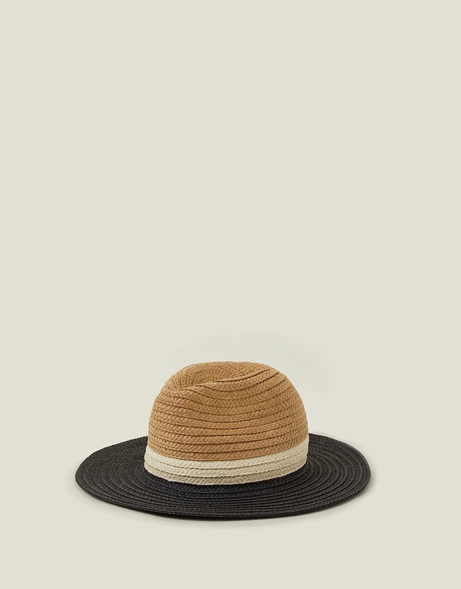 Monochrome Brim Fedora Hat