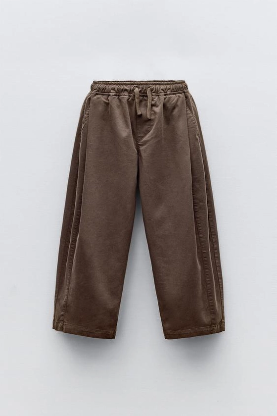 BALLOON FIT PLEATED TROUSERS