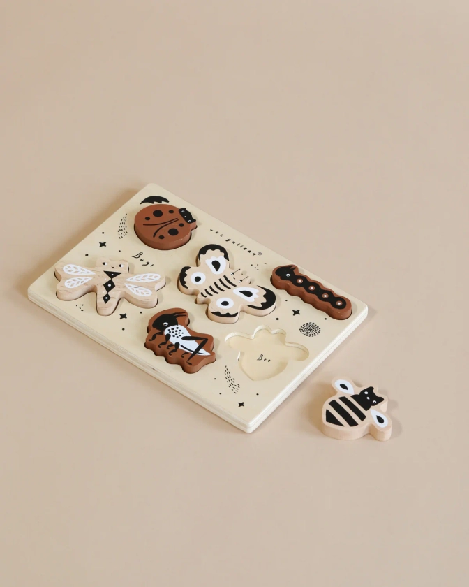 Wooden Tray Puzzle - Bugs