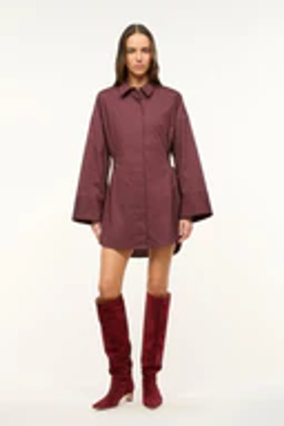 STAUD CINDY DRESS MERLOT