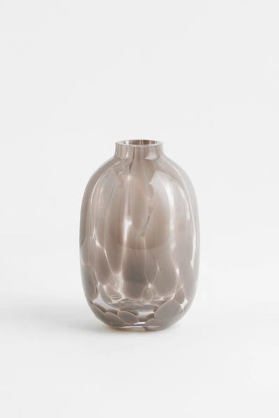 Mini vase à motif - Verre transparent/motif - Home All | H&M FR