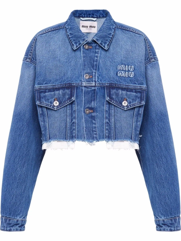 Miu Miu cropped denim jacket