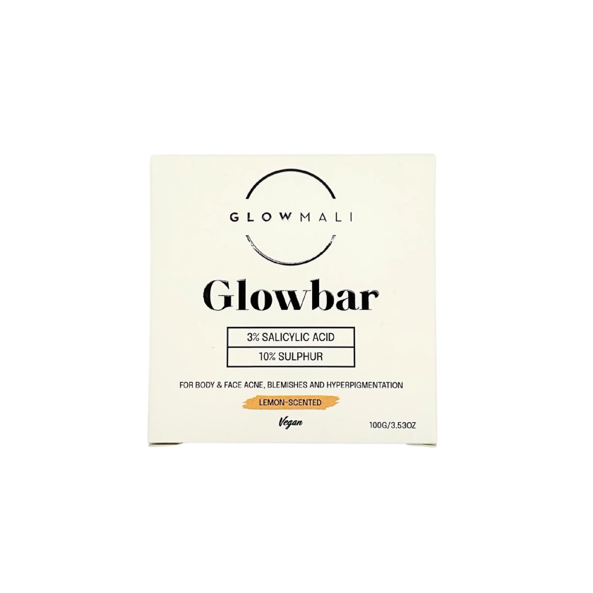 Glowbar 3% Salicylic Acid + 10% Sulphur Face and Body Soap Bar