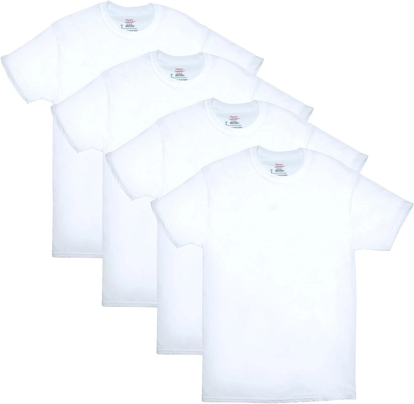 Hanes Paquet de 4 T-Shirt à Col Rond