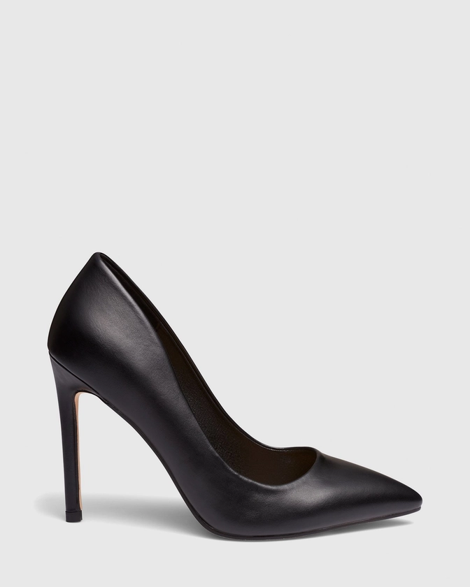INDYA HEELS In Black Smooth | Buy Women's HEELS Online | Novo Shoes