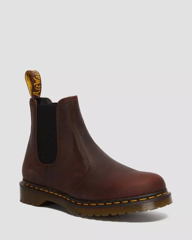 DR MARTENS 2976 Waxed Full Grain Leather Chelsea Boots