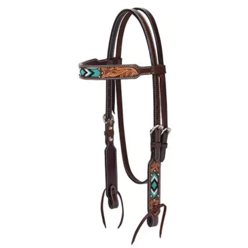 Weaver Leather Turquoise Cross Browband Headstall, 5/8 in. at Tractor Supply Co.