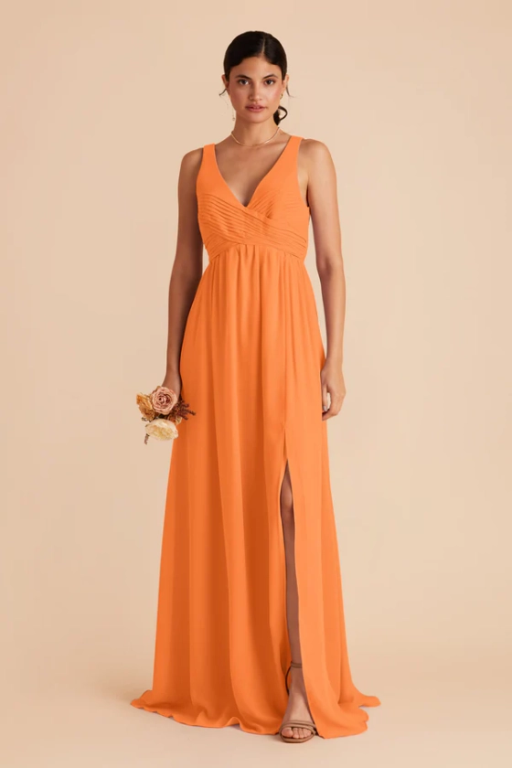 Laurie Empire Dress - Apricot