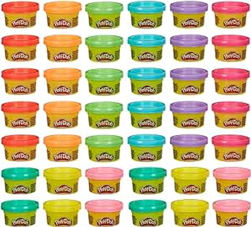 Play-Doh Bulk Handout 42-Pack of 1-Ounce Modeling Compound Cans, Back to School Classroom Supplies, Kids Arts & Crafts, Preschool Toys, Ages 2+ (Amazon Exclusive)