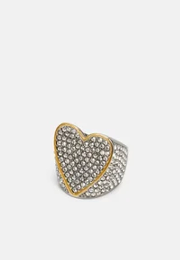 Zadig & Voltaire IDOL STRASS - Bague - shiny black/argenté - ZALANDO.FR