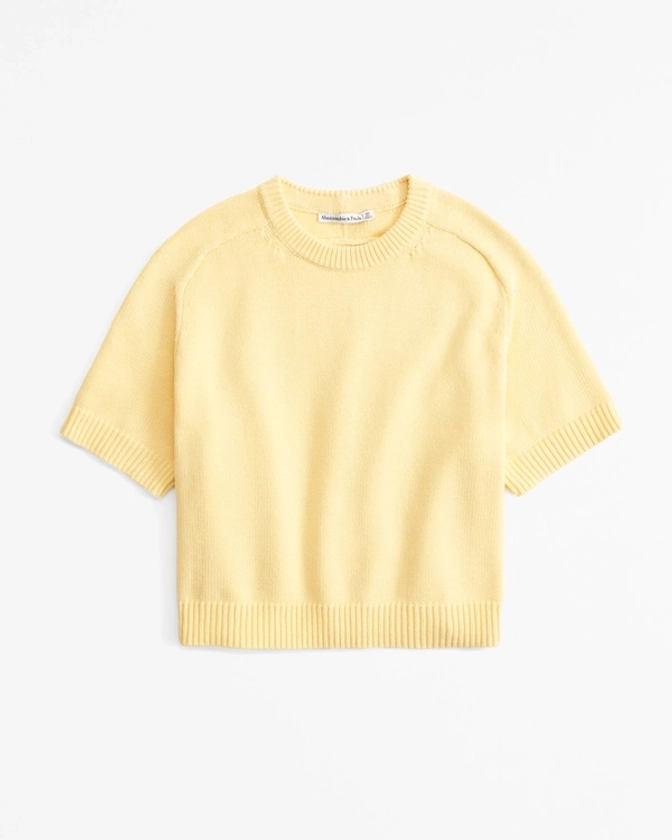 Women's The A&F Madeline Crew Sweater Tee | Women's Clearance | Abercrombie.com