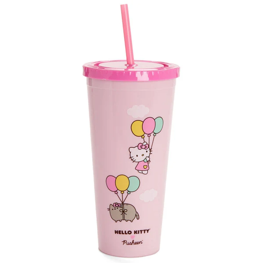 Hello Kitty x Pusheen Beaker and Straw