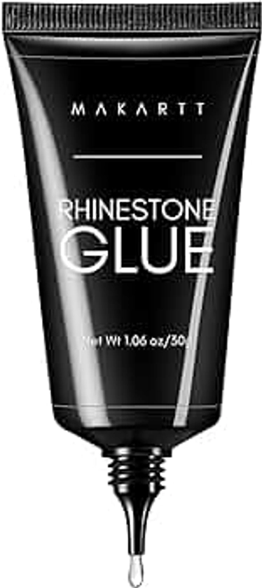 Makartt Nail Art Rhinestone Glue Gel 30g, Super Adhesive Nail Gel for Gems, Nail Art Gel Glue for Rhinestones Crystal Stones Jewels