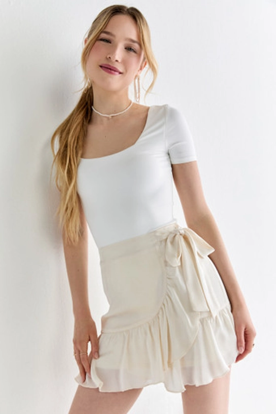 Hannah Jacquard Mini Flippy Skirt