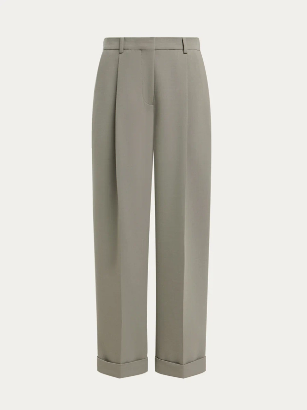 Wool blend trousers