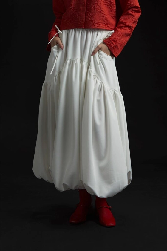 Monday Project TMP 10 White Skirt : shop at velvet