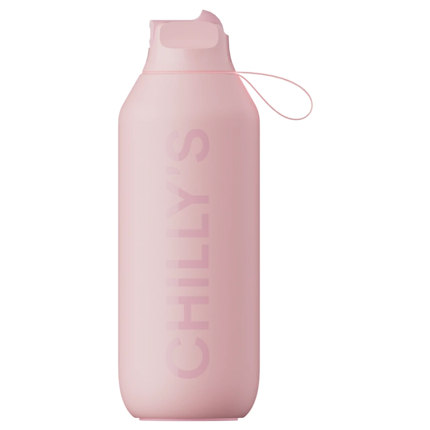 Series 2 Flip Blush - Pink Water Bottle with Straw - Chilly’s