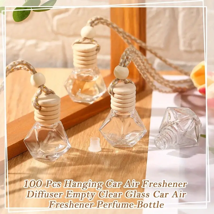 50 Pcs Refillable Car Air Freshener Clear - Temu