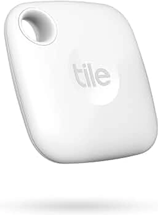 Tile Mate (2022) Bluetooth Item Finder, 1 Pack, 60m finding range, works with Alexa & Google Home, iOS & Android Compatible, Find your Keys, Remotes & More, White