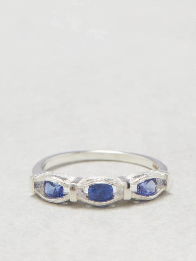 Oak sapphire & sterling-silver ring | Bleue Burnham