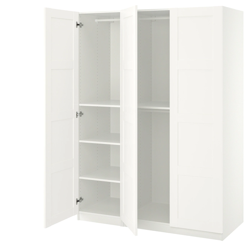 PAX / BERGSBO Combinaison armoire, blanc/blanc, 150x60x201 cm - IKEA