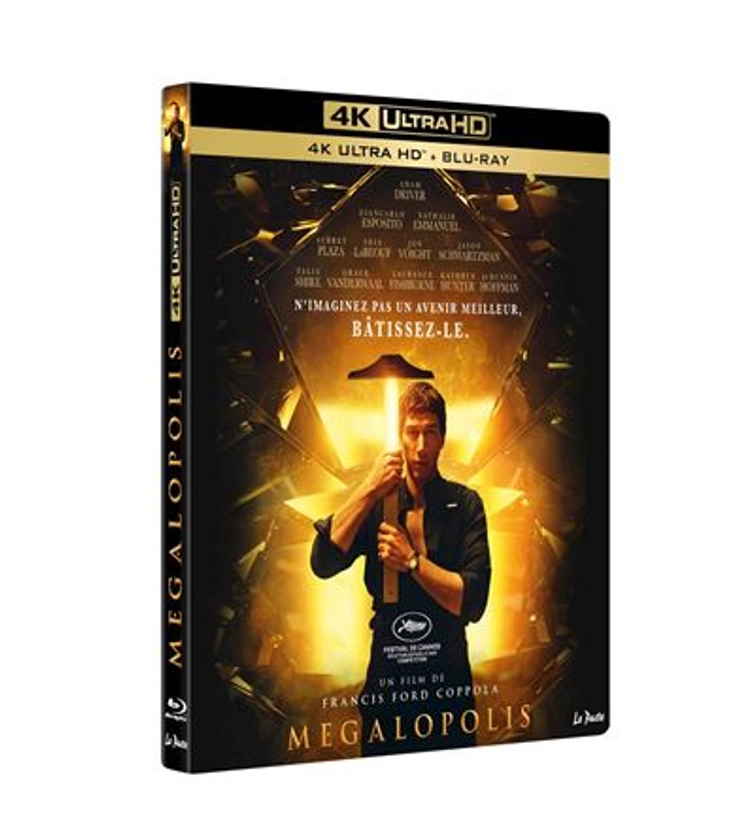 Megalopolis Steelbook Blu-ray 4K Ultra HD : Inclus Blu-ray