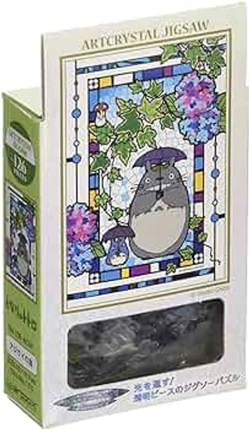 Ensky My Neighbor Totoro Totoro and Hydrangea Petite Artcrystal Jigsaw Puzzle (126-AC61) - Official Studio Ghibli Merchandise