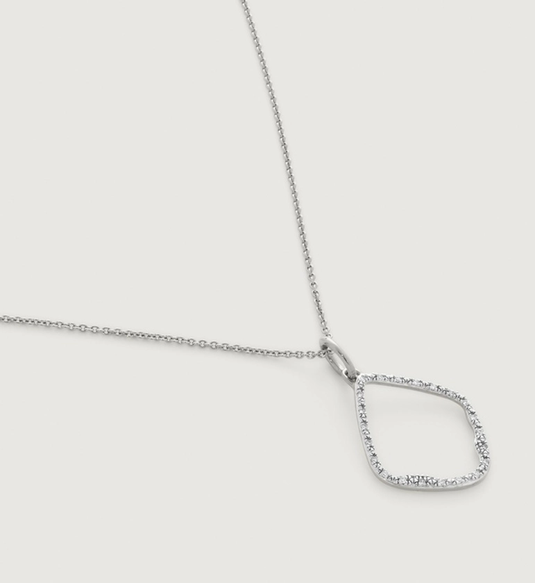 Riva Diamond Pendant Charm Necklace | Jewellery Sets | Monica Vinader