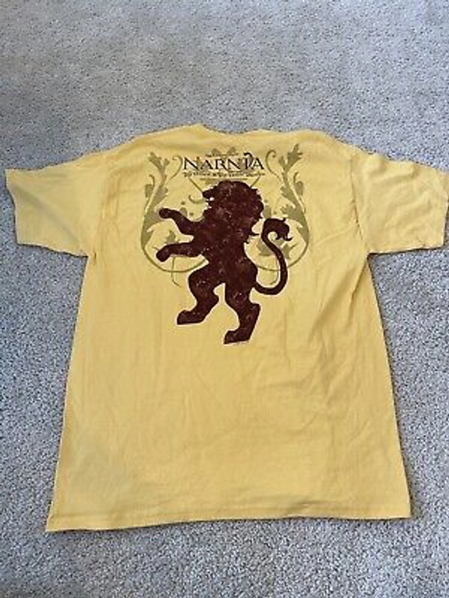 Chronicles of Narnia Movie Promo Shirt Adult Size Large Short Sleeve Mens