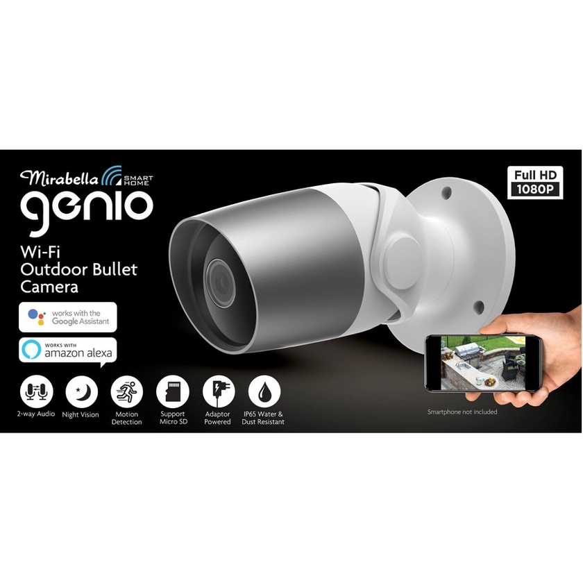 Mirabella Genio WIFI Bullet 1080P Outdoor Camera | BIG W
