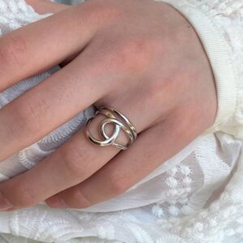 Twisted Swirl Statement Ring