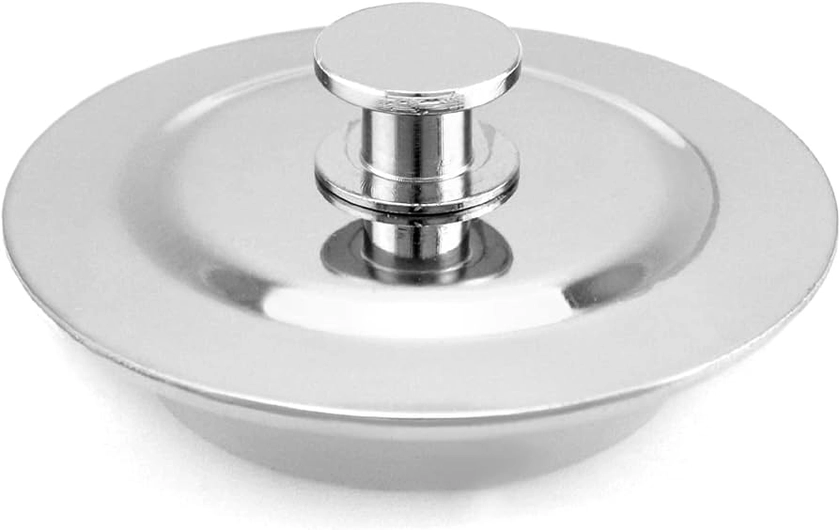 QWORK® 1 Pack Universal Bath Plug, Sink Plug, stainless steel drain plug, 39mm hole, sink plug for bathroom kitchen sink