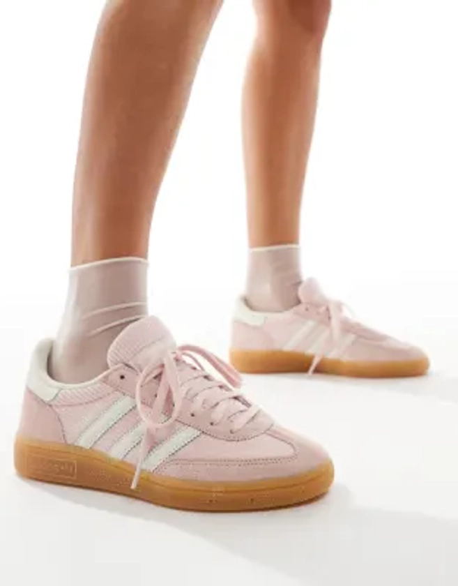 adidas Originals Handball Spezial trainers in pale pink cord | ASOS